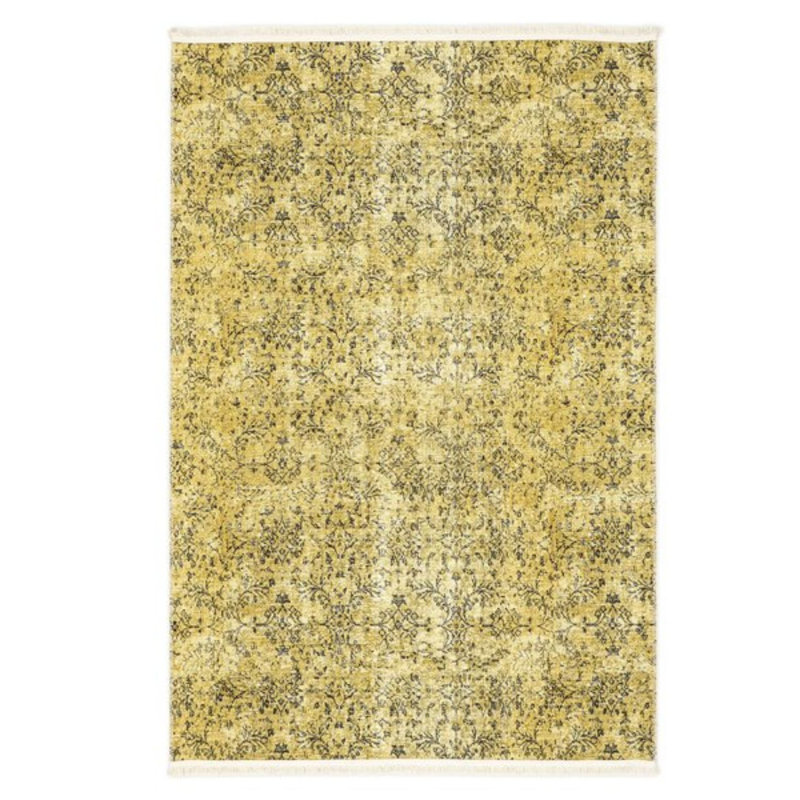 World Menagerie Densmore Covor Flatweave Cotton Yellow Rug Wayfair.co.uk
